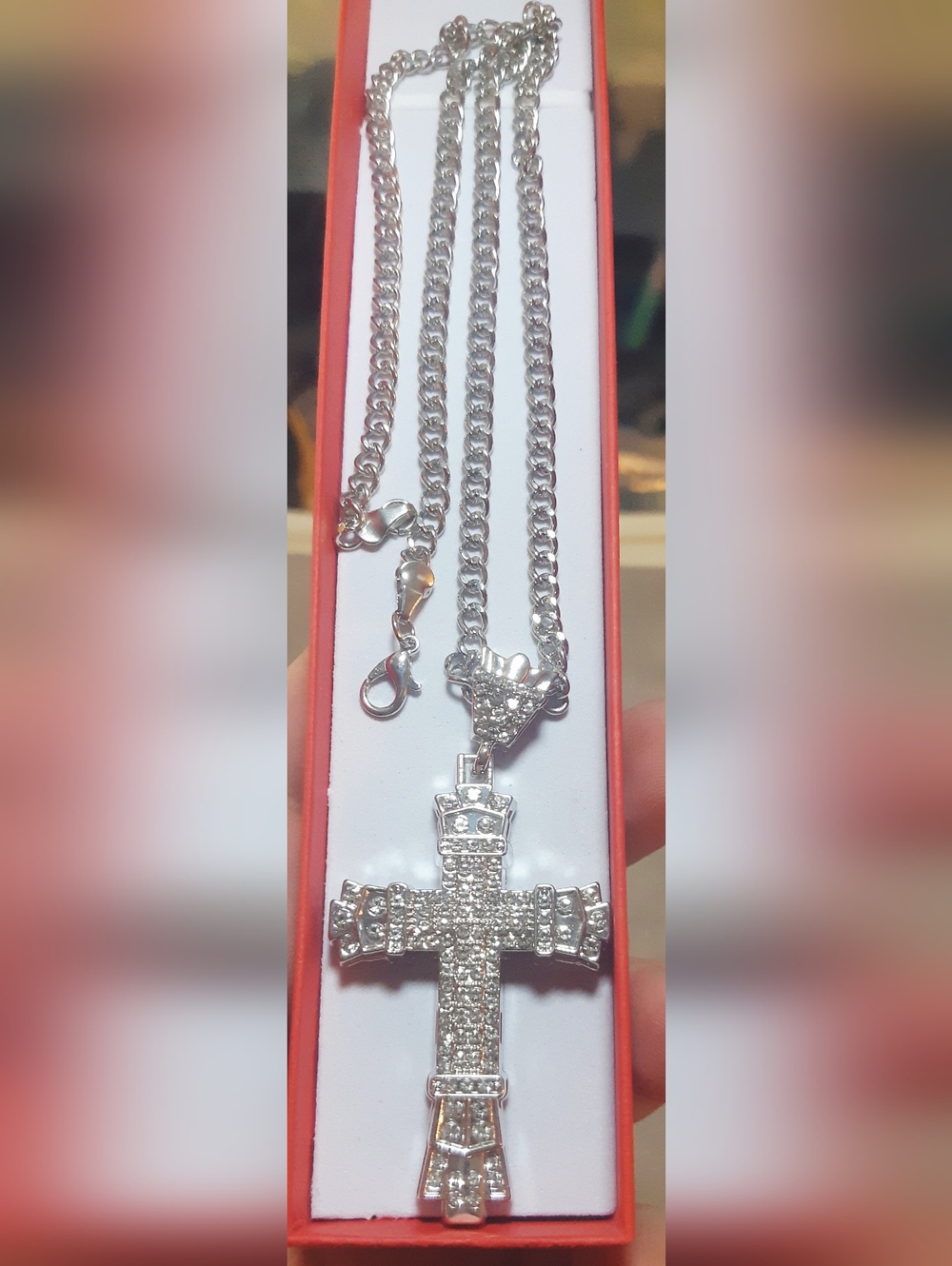 Ice Out Bling Cross With Chain
